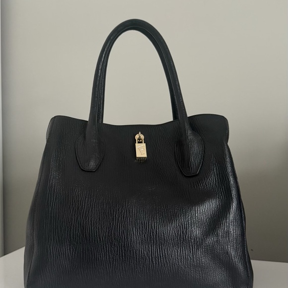 Furla Handbags - Furla Black Leather Laptop Bag